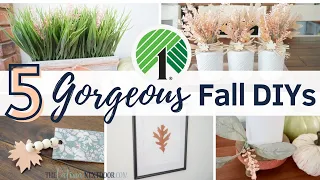 5 GORGEOUS DOLLAR TREE FALL DIYs | Neutral Fall Decor DIYs