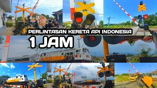 [1 JAM] Kompilasi Perlintasan Kereta Api Indonesia Railroad Crossing Indonesian 2023