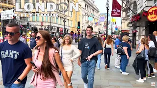 🇬🇧LONDON CITY TOUR | Central London Walk- Friday 28 July 2023 | London Street Walk 4K HDR