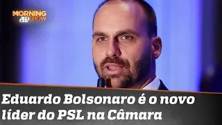 As primeiras horas de Eduardo Bolsonaro como líder do PSL na Câmara