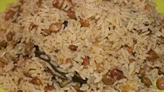 HOW - TO MAKE REAL JAMAICAN RICE AND PEAS |  GUNGUH GREEN PIGEON PEAS