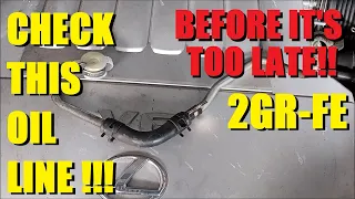 Toyota V6 - How to Check the VVT Oil Line - 3.5-liter 2GR-FE - Camry Highlander RX350 RAV4 Sienna