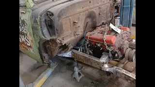 MUSTANG II FRONT END IN A '51 CHEVY PICKUP!