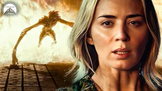 A Quiet Place II | Evelyn (Emily Blunt) Fights Off Alien To Save Her Baby | Paramount Movies