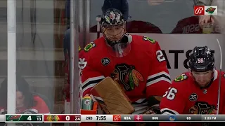 Marc-Andre Fleury Takes Frustration Out On The Bench Door After Being Pulled