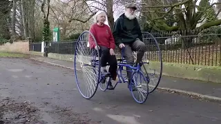 Victorian Tricycle - Coventry Rotary Tandem Road Test 1880s - RoE