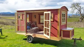 GORGEOUS Mini Gypsy Wagon Vardo Camper- Tiny House Inspired and Home Built!