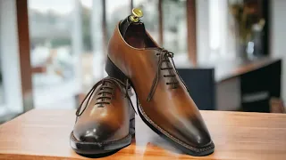 Handmade Men Two Tone Oxfords Shoes, Men Dress Designer Shoes