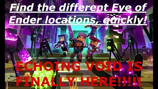 EASIEST Video Showing the Different Eye of Ender Locations! Echoing Void DLC!