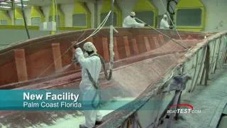 Meridian Yachts  Factory Tour Part 2 - How the boats are built - By BoatTest.com