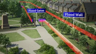 Grangemouth FPS Grange Burn, Zetland Park to Park Road July 2021