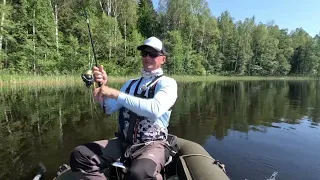 Щуки звереют! Тейл спиннер Поймал с ПЕРВОГО ЗАБРОСА! Клюют без остановки на 7-10гр Hurricane!