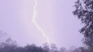 🌩️ Lightning Storm ⚡ Part 2 📱 iPhone View ⛈️ Houston, TX 🌎 1/7 & 8/2023 📅