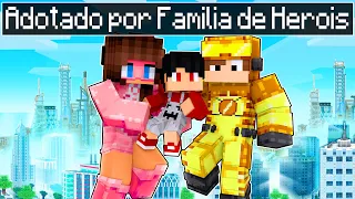 P3DRU foi ADOTADO pela FAMÍLIA DE HEROIS no Minecraft