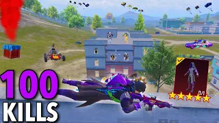 100 Kills😱NEW BEST AGGRESSIVE RUSH GAMEPLAY with JOKER SET😈PUBG Mobile