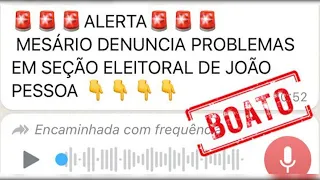 Fato: não houve fraude na votação em João Pessoa