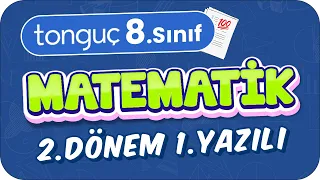 8.Sınıf Matematik 2.Dönem 1.Yazılıya Hazırlık 📑 #2024