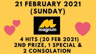 Foddy Nujum Prediction for Magnum - 21 February 2021 (Sunday)