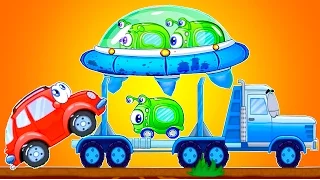 Машинка Вилли 8 - мультфильм игра. Инопланетяне спрятались в грузовике. Добрые Машинки для малышей.