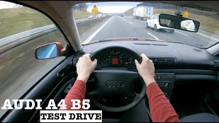 1995 Audi A4 B5 1.8 125HP | POV Test Drive | Acceleration | Great driving experience