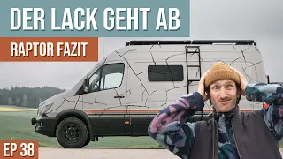 Der Raptor Lack geht ab - unser Fazit nach einem Jahr | Busausbau EP 38