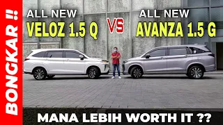 Bongkar !! Perbandingan Toyota All New Avanza G VS All New Veloz Q 2022 ( TSS )