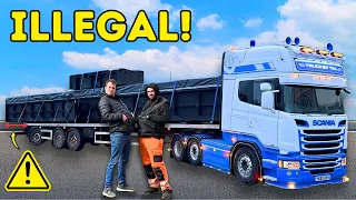 COLLECTING SHAUN’S NEW PIT | OVER LENGTH!? | #truckertim