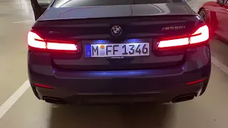 BMW M550i xdrive cold start