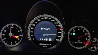 w212 e63amg  Supercharger weistec Stage 3  60-295km beta map test run 1