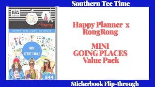 Stickerbook Flip-through: Going Places MINI Happy Planner x RongRong | TRAVEL