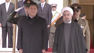 Chinese President Attends Welcoming Ceremony Held by Iranian Counterpart