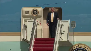 President Trump leaves South Florida after attending fundraiser at Doral golf resort