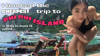 day trip Phuket to Koh Phi Phi island 2022 vlog | solo traveling in Thailand, cheapest tour