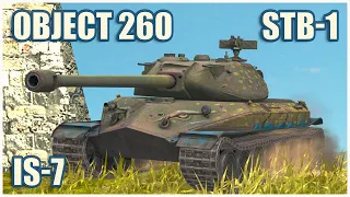 Object 260, IS-7 & STB-1 • WoT Blitz Gameplay