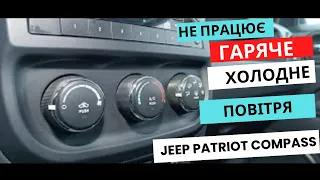 Jeep Patriot не переключається  гаряче - холодне Актуатори пічки jeep Не працює обдув авто. Compass.