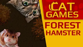 CAT GAMES - 🐹 Forest Hamster (Videos for Cats to watch) 2 Hours 4K