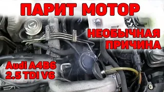 Мотор парит, необычная причина. Audi A4B6 2.5 TDI V6.