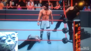 Seth Rollins And Roman Reigns VS árbitro - WWE2K18