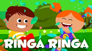 ringa ringa rosas | rima de jardín de infantes para niños