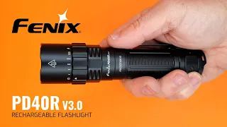 Fenix PD40R V3.0 Rechargeable Flashlight - 3000 Lumens - Patented Rotary Switch