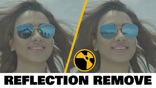 NUKE : - Reflections Removal Tutorial  || How to remove sunglasses reflection ||