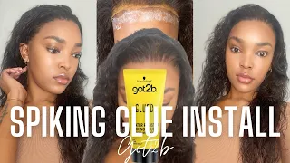 HOW TO INSTALL A LACE FRONTAL FOR BEGINNERS WITH GOT2B GLUED SPIKING GLUE| DETAILED WIG INSTALL