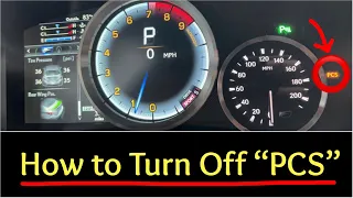 ✅How to Turn Off the PCS Pre-Collision Pre-Collision Assist Light on a Lexus RC or RCF