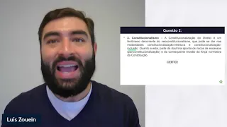 Desafio de resolução de questões de Direito Constitucional - Prof. Luís Zouein (Curso CEI)