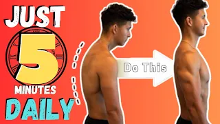 The PERFECT 5 Minutes Daily Posture Routine (FIX YOUR SIT)