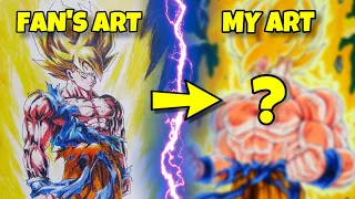 Drawing Goku SSj Namek | Fan's Art ReDraw