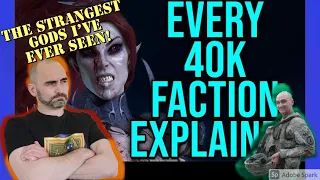 Combat Veteran Reacts to the Chaos Gods! Every single Warhammer 40k (WH40k) Faction Explained Pt 2