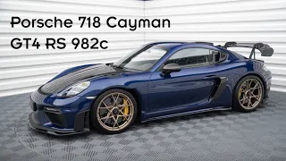 Porsche 718 Cayman GT4 RS 982c | Maxton Design Splitter Set | Presentation #211
