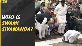 PM Modi bows down before 125-yr-old Swami Sivananda. Who is he?
