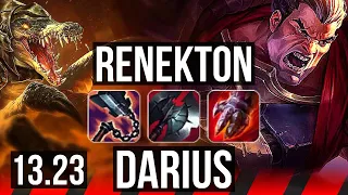 RENEKTON vs DARIUS (TOP) | 7/1/4, 6 solo kills | KR Master | 13.23